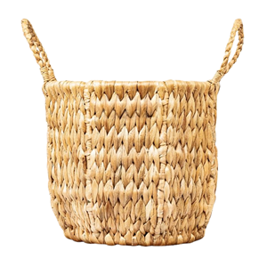 Natural Water Hyacinth Plant <b>Basket</b>, Boho Style Indoor <b>Flower</b> Pot, Decorative Garden Planter <b>For</b> Home & Patio From Vietnam - Product Image 1