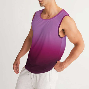 OEM Summer High Quality Cotton/Polyester Men's Tank <b>Top</b> for Fitness Gym Plus Size Quick Dry Breathable Eco-Friendly - Product Image 4