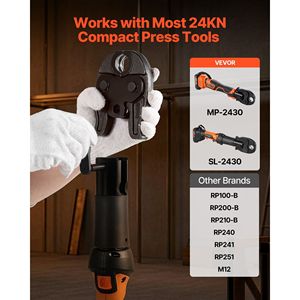 Morsa ProPress da 3/4 pollici per utensili a pressione HVAC serie Compact, in acciaio temprato 52 HRC - Compatibile con utensili a pressione da 24KN - Product Image 3