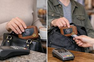 WRIZA Premium Genuine Leather <b>Card</b> Holder Zipper Closure 11 <b>Card</b> Slots Multi-Function Tan Color for Men Women's Everyday Use - Product Image 5