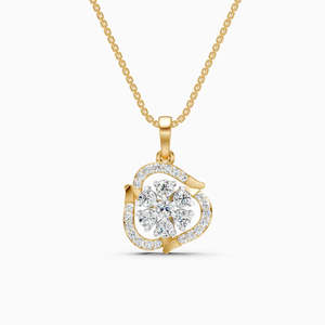 JEWELLERY PLANET - Colgante Hexagonal de Moissanita de 0.66 Ct para Mujer en Oro Amarillo de 9K - Product Image 2