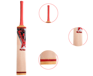 Bate de críquet de cuero Kashmir Willow, bate de críquet exclusivo para adultos con lámina de protección de NAQQASH SPORTS - Product Image 6