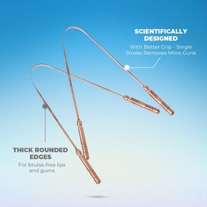 Durable Copper Tongue Scraper with Smooth Finish for Gentle and Effective Tongue Cleaning from Indian Supplier for Bulk Export - Product Image 3