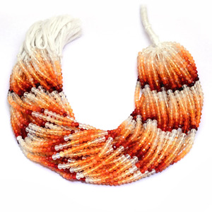 Cuentas facetadas de ópalo de fuego mexicano natural de 5 mm, calidad AAA+, piedras preciosas sueltas con tonalidades para la fabricación de joyas - Product Image 2