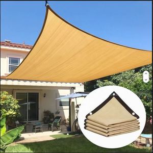 Malla de Sombra para Exteriores de HDPE Beige, Estabilizada contra Rayos UV, Tejida, para Invernadero, Patio y Jardín - Product Image 1
