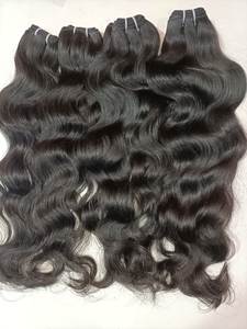 Cheveux humains bouclés 100% vierges, cheveux indiens, simple trame, 34 pouces, vente en gros, tissage de cheveux, double trame, pour machine - Product Image 1