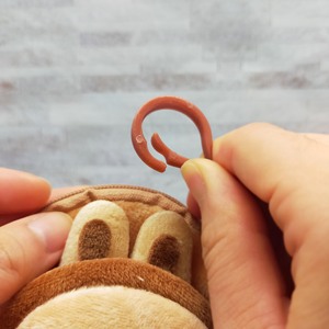 Cute Bunny <b>Plush</b> Coin <b>Purse</b> Keychain Zipper Cartoon Animal Design for Coins Keys Earbuds Daily Use Ages 14+ - Product Image 4
