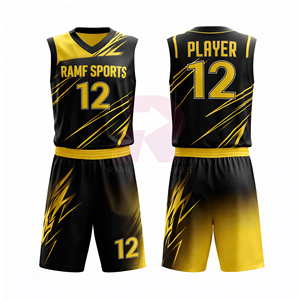 Uniformes de Baloncesto Transpirables de Último Diseño, Talla Grande, Logotipo Personalizado, Color Sólido, 100% Poliéster, Absorbentes de Humedad - Product Image 5