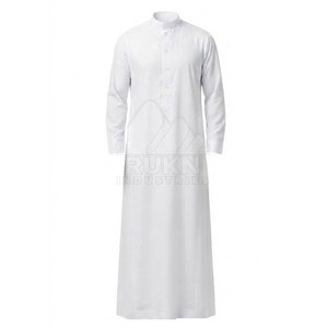 Nouvelle Thobe Arabe Traditionnelle à Manches Longues, Vêtement Musulman, Col Montant, Design Élégant, Coton Décontracté pour Usage Quotidien et Événements Spéciaux - Product Image 5
