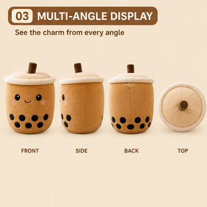 Peluche de Boba, Adorable Muñeco de Peluche de Té de Burbujas, Peluche de Té con Leche Kawaii, Suave y Abrazable, Regalo para Niños y Coleccionistas - Product Image 4