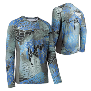 Camiseta Táctica de Pesca para Hombre, Personalizada, de Alto Rendimiento, Camuflaje, Transpirable, de Secado Rápido, Manga Larga, para Deportes al Aire Libre, Gimnasio, Camiseta Deportiva - Product Image 3