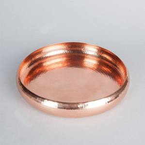 Bandeja de Servicio Decorativa de Latón con Acabado Dorado para Buffet de Restaurante, Mostrador y Decoración de Mesa en el Hogar, Restaurante, Hotel - Product Image 3