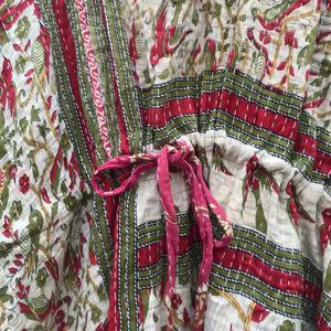 New Arrival Handmade Kantha <b>Kaftan</b> Kantha Quilt <b>Kaftan</b> Dress Ethnic <b>Indian</b> Kantha <b>Kaftan</b> Maxi Dress for Women - Product Image 4