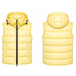 Hoodie Quilted Jackets for Men Softshell Bubble Puffer Jackets for Winter Hot Selling OEM Service Puffer <b>Jumpers</b> Sleeveless Vest - Product Image 5
