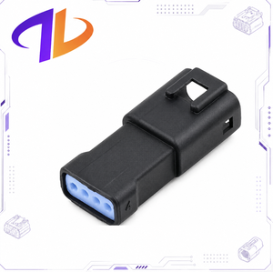Conector de cableado automotriz impermeable de 4 pines macho con contacto de cobre y carcasa de nailon, compatible con 04T-JWPF-VSLE-S, 2.0mm - Product Image 1