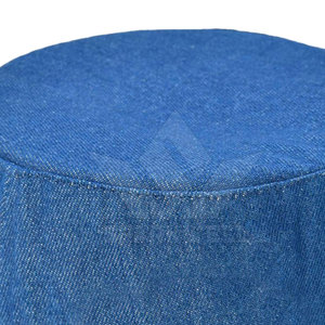Blue Denim Customized Adjustable <b>Bucket</b> <b>Hat</b> for <b>Men</b> 100% Cotton Casual Four Seasons Adult Wear - Product Image 4