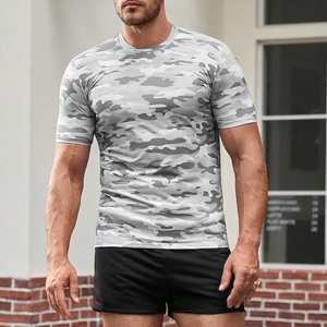 T-shirt homme personnalisé en coton, col rond, vêtements de sport, impression de logo haute qualité, commande en gros - Product Image 5
