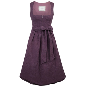 Women's <b>Purple</b> Velvet A-Line Midi Dress Square Neck Sleeveless With Belt Wrap And Tie Casual Daily Wear - Product Image 1