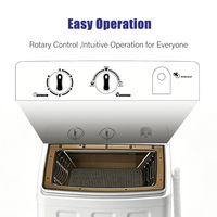 13KG China Manufacturer Single Tub Top Loading Semi Automatic Washing Machine Integrated Washbasin Hotel