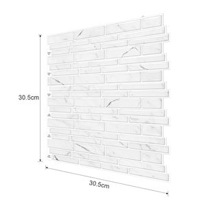 10 Piezas de Adhesivos Decorativos 3D para Pared con Diseño de Mármol, Recortables, para Cocina, Baño y Hogar, Tamaño 12*12 - Product Image 4