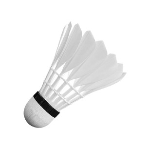 ลูกแบดมินตันขนห่านมาตรฐาน หัวคอร์ก PU ทนทาน สำหรับฝึกซ้อม สีขาว - Product Image 3