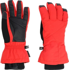 <b>Ski</b> <b>Gloves</b> Full Finger Black <b>White</b> PU Leather Thermal Insulated Adjustable Wrist Strap Unisex Winter Outdoor - Product Image 5