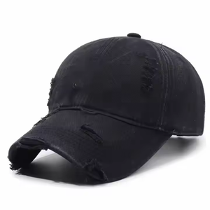 Gorra de Béisbol Unisex de 6 Paneles, Color Rojo Sólido, Algodón Desgastado, Estilo Vintage, Ajustable, Casual, Talla Adulto 58-60CM, OEM - Product Image 2