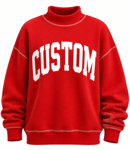 Sudadera de cuello alto holgada de manga larga para mujer, estilo casual minimalista, ideal para invierno 2026 - Product Image 6