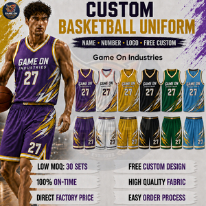 With Own Logo Print Custom Sublimation Printing Basketball Jersey Set Factory Direct Men Athletic Sportswear Basketball Uniforms - Product Image 3