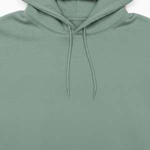 <b>Men's</b> Oversized Hooded Sweatshirt Solid Color Fleece Regular Sleeve Autumn Style Pocket Design Knitted Fabric - Product Image 2