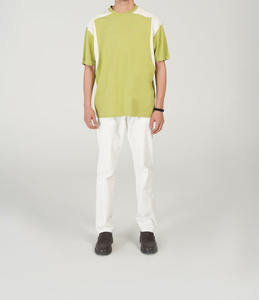 เสื้อยืดทูโทนสำหรับผู้ชายเสื้อยืดแขนสั้นผ้าฝ้ายระบายอากาศ - Product Image 5