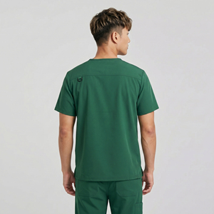 Hauts de travail médicaux pour hommes – Chemises de bloc opératoire à manches courtes pour professionnels de la santé - Product Image 2