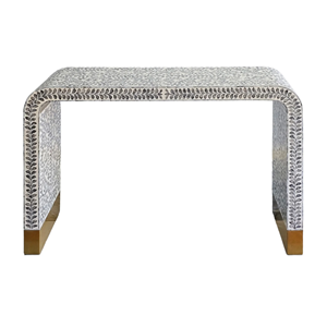 โต๊ะคอนโซลงานฝีมือประณีตจากไม้มุกแท้ ดีไซน์ดั้งเดิม เป็นมิตรกับสิ่งแวดล้อม ทนทาน เหมาะสำหรับห้องนั่งเล่นและห้องนอน โครงไม้ ผลิตในเวียดนาม - Product Image 1