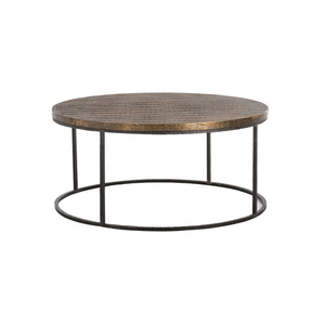 Table basse extensible décorative moderne noire avec revêtement, pour la décoration de salon, en marbre et métal. - Product Image 6