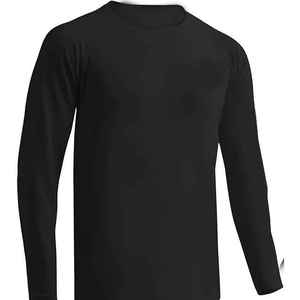 Chemise de pêche à manches longues pour homme, noire, impression par sublimation, protection UV UPF 50, 100 % polyester, séchage rapide, haut de performance - Product Image 2