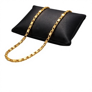 Cadena de Oro Sólido de 22K con Eslabones de Loto, 15 Gramos, Joyería Corporal de Oro Amarillo Auténtico para Hombres y Mujeres, Uso Diario - Product Image 2