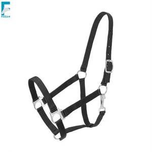 FIZZAN Polipropileno para Caballos: Cuerda Ligera Negra para Cabestro con Hebillas Metálicas para Equitación - Product Image 1