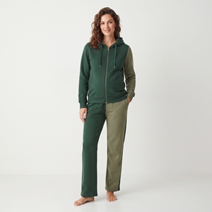 Women's 2 Piece Color Block Tracksuit Set <b>Zipper</b> <b>Jacket</b> and Trousers Casual Sportswear Matching Outfit - Product Image 5