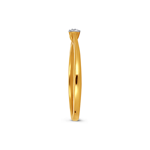 Minimalist 14K Gold Diamond <b>Ring</b> for Women Simple Solitaire Engagement Promise <b>Ring</b> - Product Image 4