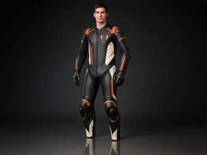 ชุดแข่งรถมอเตอร์ไซค์หนังสีดำส้มสำหรับผู้หญิง แบบชิ้นเดียว แขนยาว - Product Image 4
