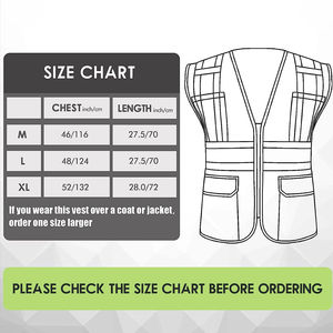 Gilet haute visibilité imperméable de qualité supérieure, prix compétitif, norme ANSI Classe 1, norme EN ISO 20471 Classe 2, logo personnalisé, sécurité routière - Product Image 6