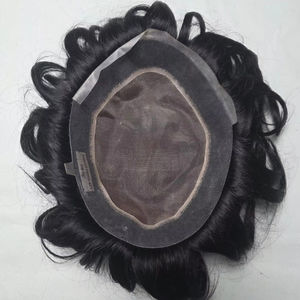 Peluca de Cabello Humano Mono de Primera Calidad Austriaca Taz Hair Bangladesh con Estilos Naturales y Ondas Profundas - Product Image 1