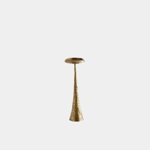 <b>Night</b> Edit Candle <b>Stand</b> Durable Home Decoration Metal Candle Holder Tall Textured Base White Candle Included - Product Image 4