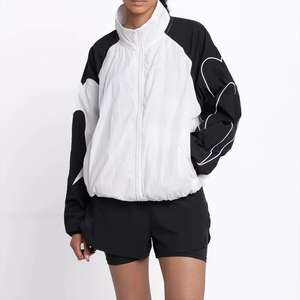 บริการ OEM ออกแบบเสื้อแจ็คเก็ตกันลมสำหรับผู้หญิงสำหรับกิจกรรมกลางแจ้ง เสื้อผ้าสตรีแนวสตรีทแฟชั่น เสื้อแจ็คเก็ตกันลมคุณภาพพรีเมียม - Product Image 6