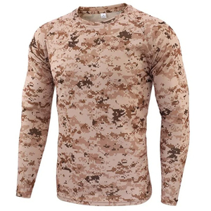 T-shirt de chasse camouflage à manches longues, personnalisable avec logo, séchage rapide, respirant, vêtements de tir en plein air pour hommes, chemises de chasse - Product Image 2