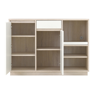 OR85120 Meuble de rangement moderne en MDF pour entrée, avec tiroir, porte coulissante et étagère, écologique, pour cuisine et salle à manger - Product Image 4