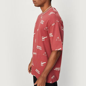 Camiseta Oversize de Algodón Tejido de Marca Street Wear para Hombre, Cuello Redondo, de Buena Calidad, Secado Rápido, Ecológica, Hombros Caídos - Product Image 2