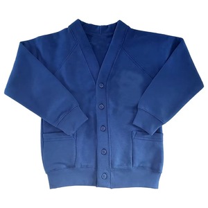 University Customised Unisex Autumn Winter Long Sleeve Solid V-neck <b>Cardigan</b> <b>Sweater</b> Knitted Appliques Embroidery Button - Product Image 3