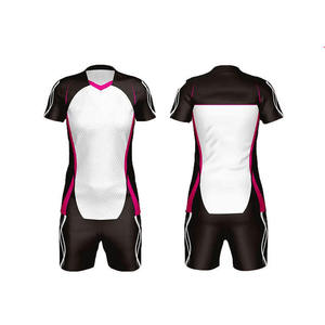 Wholesale Trendy Customized <b>Heat</b>-Transfer Volleyball Uniform Jersey Printed Shirts Shorts Sets 100% Polyester Unisex - Product Image 1