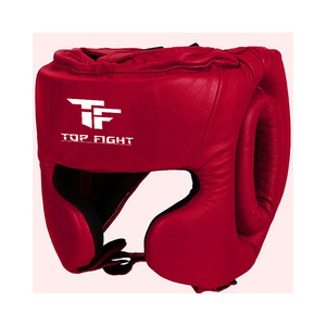 หมวกชกมวย TOP FIGHT วัสดุ PU สีน้ำเงินเขียว อุปกรณ์ฝึกซ้อมสำหรับผู้ใหญ่ ป้องกันศีรษะสำหรับศิลปะการต่อสู้ - Product Image 2